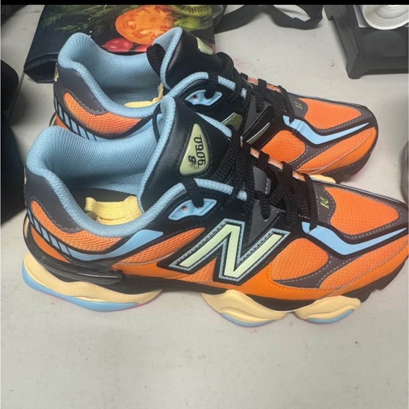 New Balance Light Blue and Yellow Athletic Shoes - Picture 1 of 6